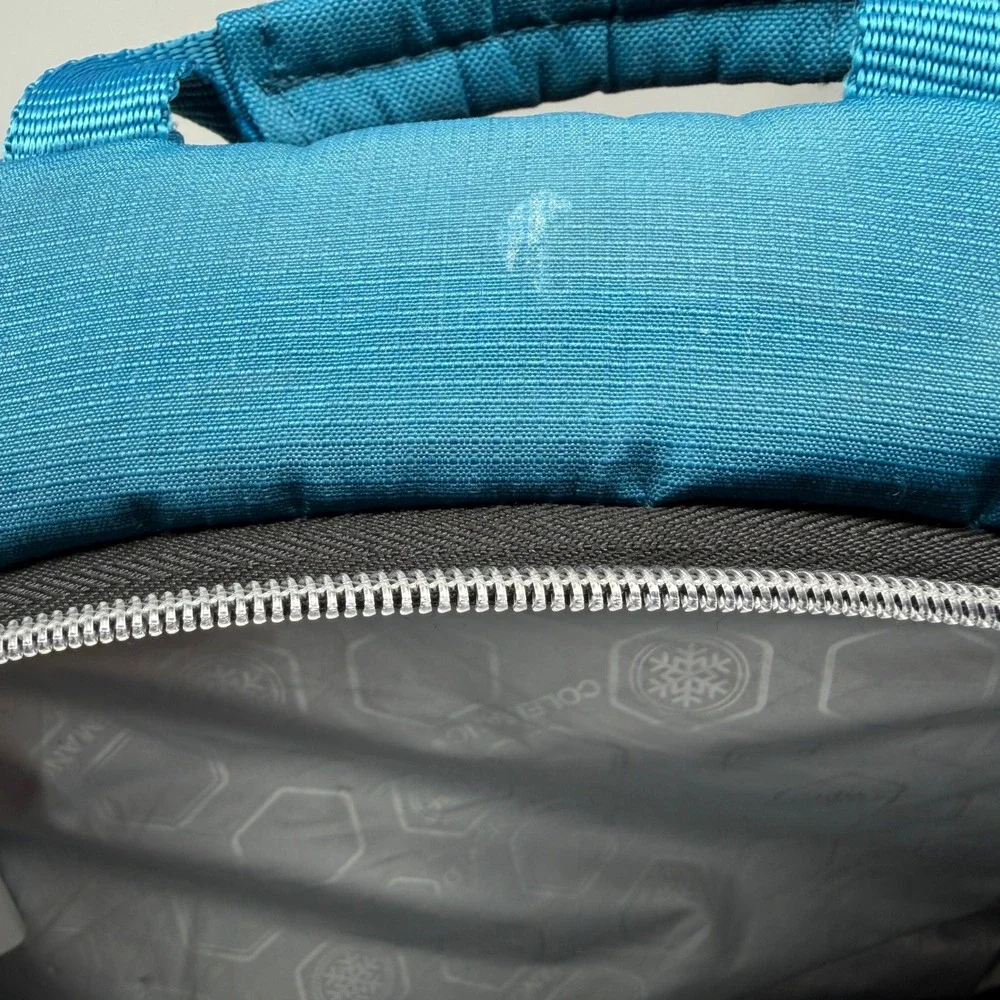 Coleman Backpack Unisex OS Insulated Cooler Daypack Blue Bungee Outdoor EUC